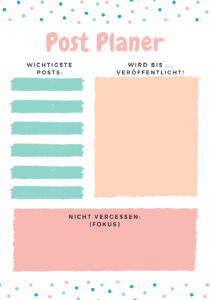 Blogplaner Seite 1
