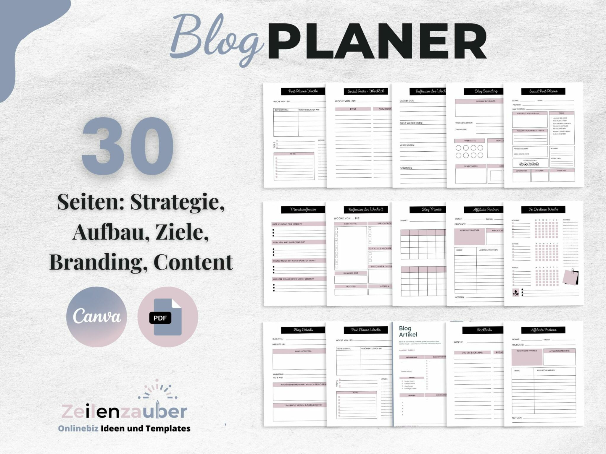 Content erstellen - Blogplaner Produktbild