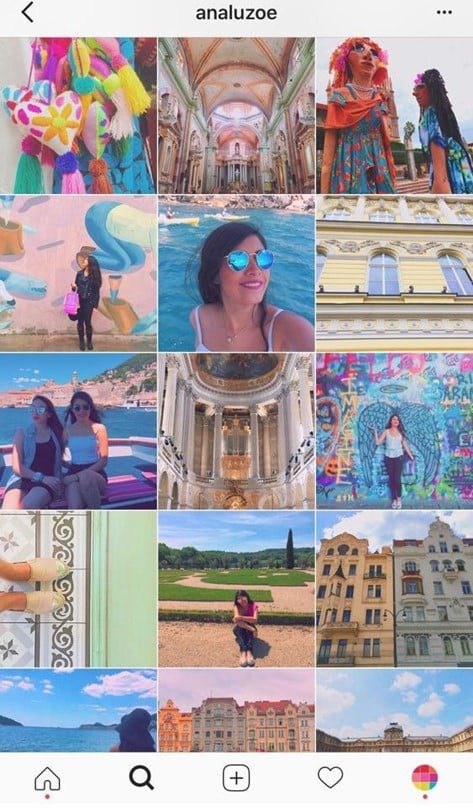 Instagram Feed Design - Beispiel Feed