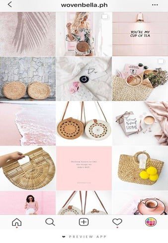 Instagram Feed Design - Beispiel Feed