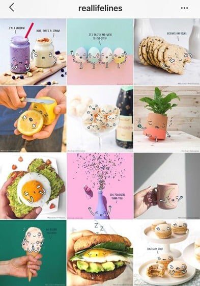 Instagram Feed Design - Beispiel Feed