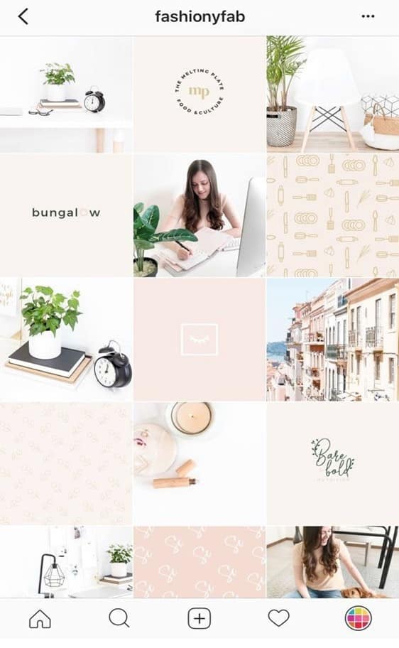 Instagram Feed Design - Beispiel Feed