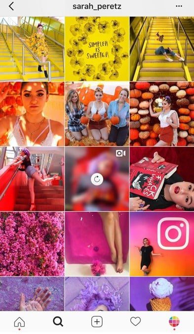 Instagram Feed Design - Beispiel Feed