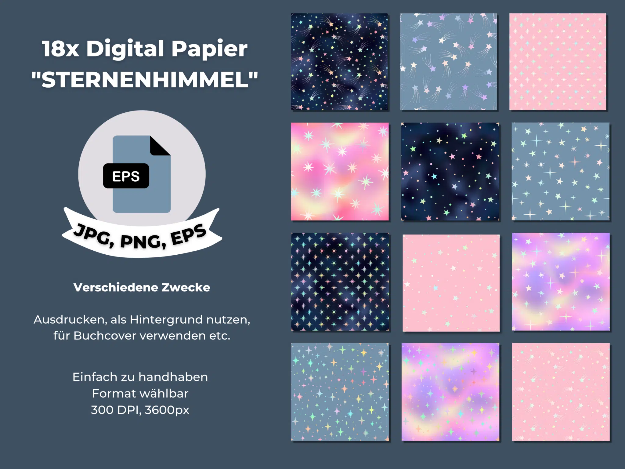 Digital Paper "Sternenhimmel"