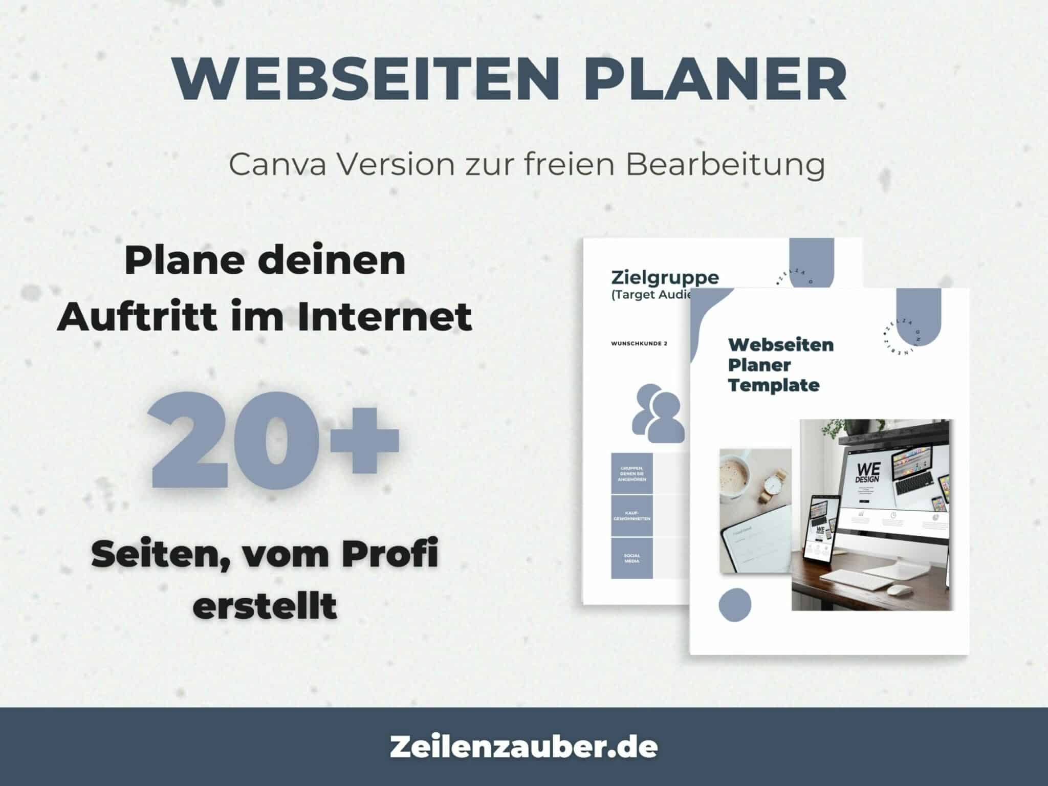 Webseiten Planer - Produktwerbung