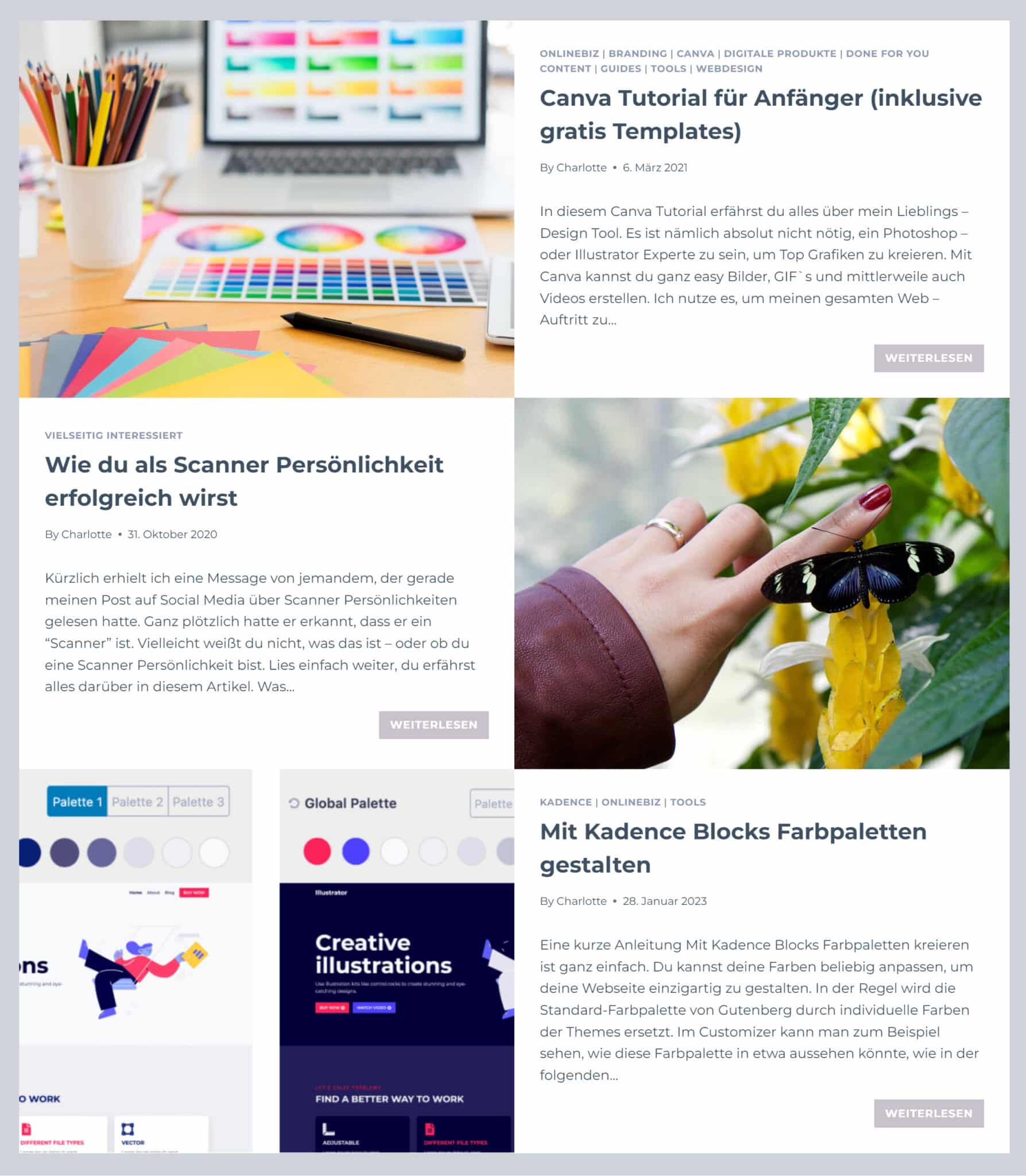 Kadence Cloud Beitragsbild "Blog Grid"
